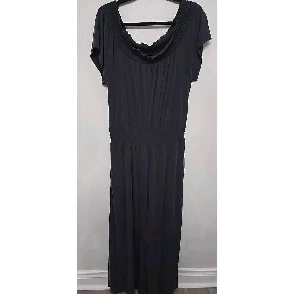 Anthropologie Saturday Sunday Modal Rebecca Wide Leg Smocked‎ Jumpsuit Modal